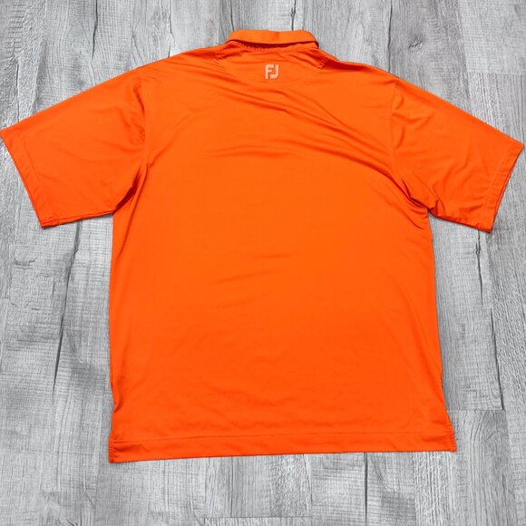 FootJoy Golf Polo Mens Large Tennessee Orange Short Sleeve Athletic Performance - Picture 6 of 8